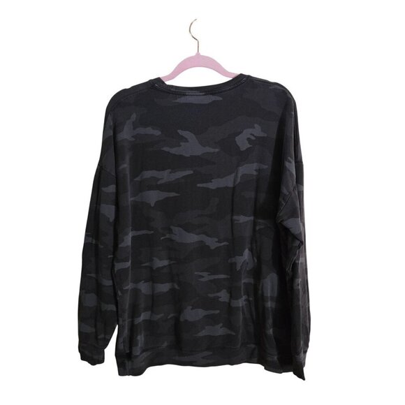 Athleta Studio To Street Black Camo Sweatshirt Size L - Picture 3 of 8